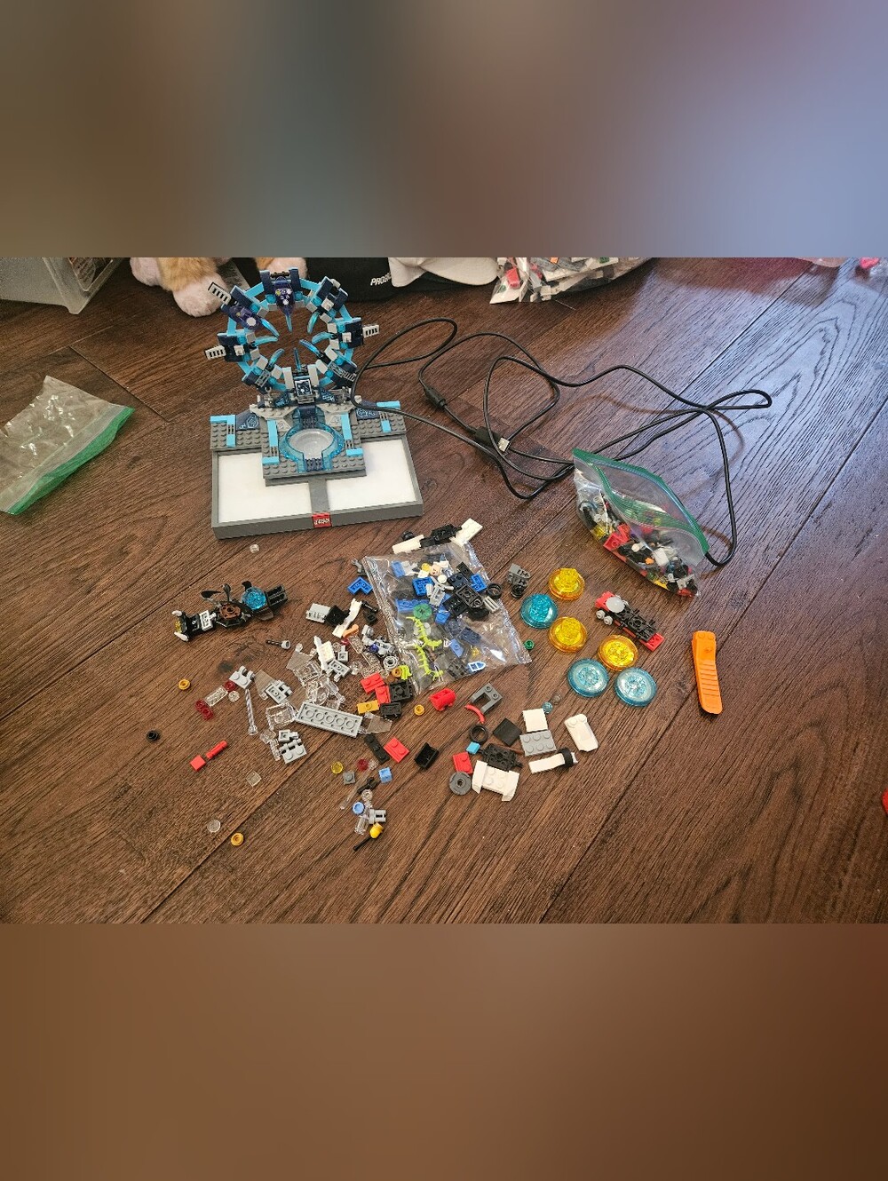 LEGO Dimensions Toy Pad Portal Gateway Base w/ USB Cable Incomplete Used Toys. 